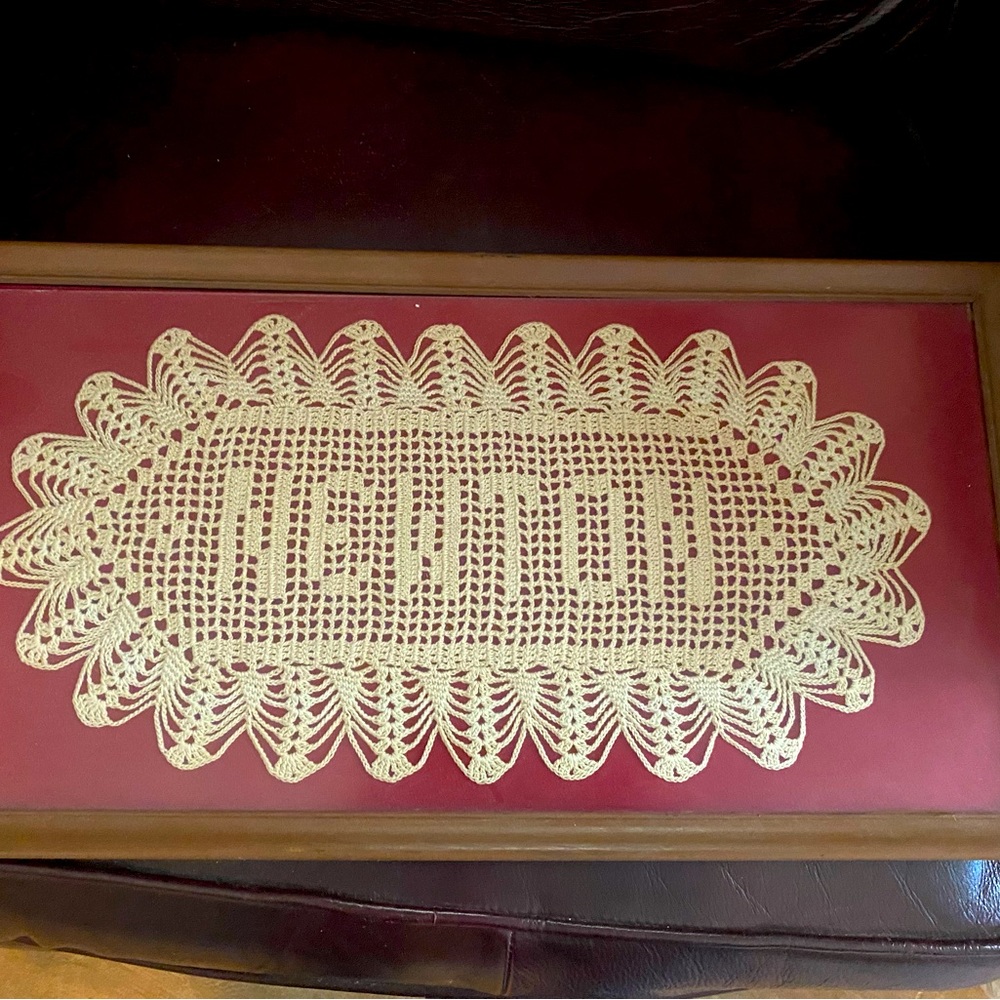 Crocheted Name picture